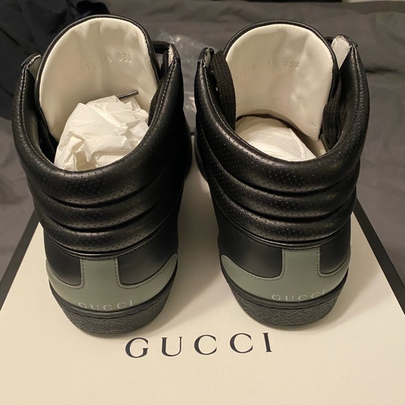 Men size 9.5 high top Gucci sneakers - Picture 2 of 6